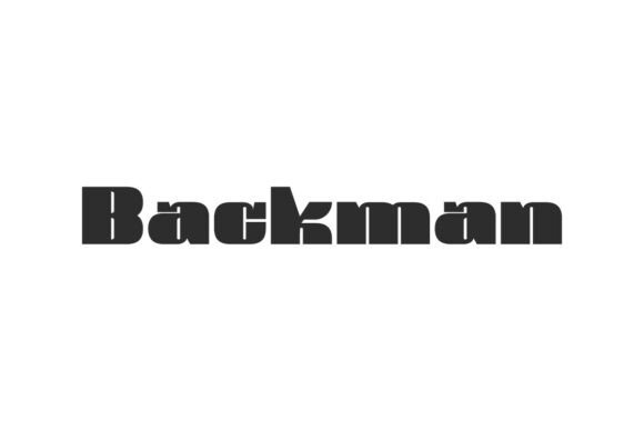 Backman Font: A Bold Choice for Handmade Creations
