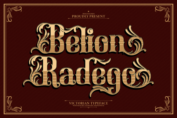 Belion Radego: A Victorian Typeface for Web Design