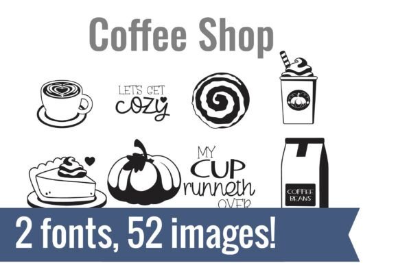 Coffee Shop Dingbats: A Cozy Font for Handmade Creations