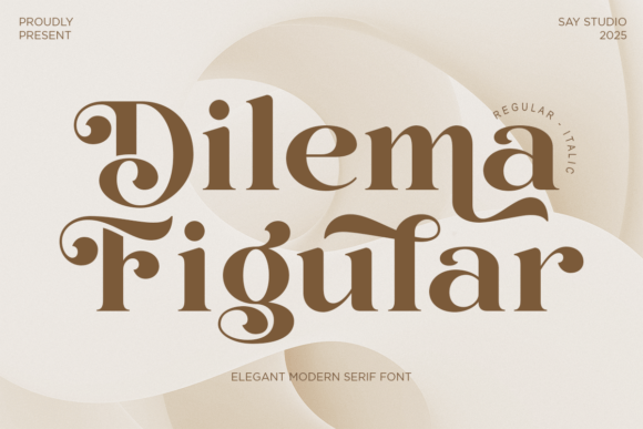 Dilema Figular: A Modern Serif Font for Branding Projects