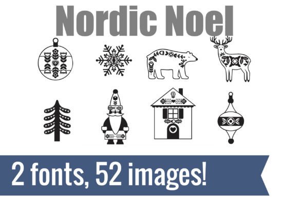 Discover the Calm Beauty of Nordic Noel Dingbats