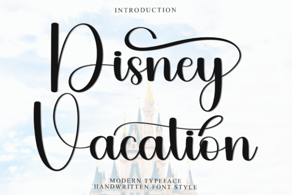 Disney Vacation Font for Web Design Projects