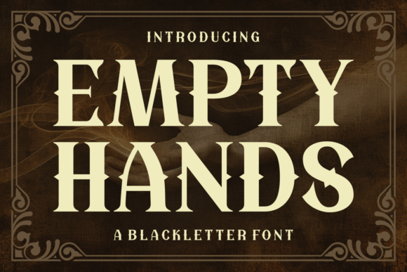 Empty Hands Font for Editorial Design