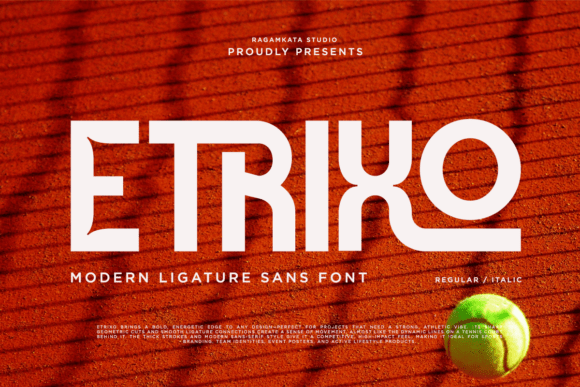 Etrixo: A Bold Font for Small Business Branding