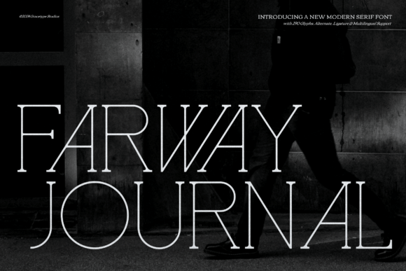 Farway Journal: A Modern Serif Font for Bold Branding