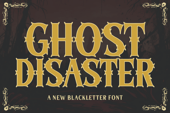 Ghost Disaster: A Spooky Blackletter Font for Seasonal Campaigns