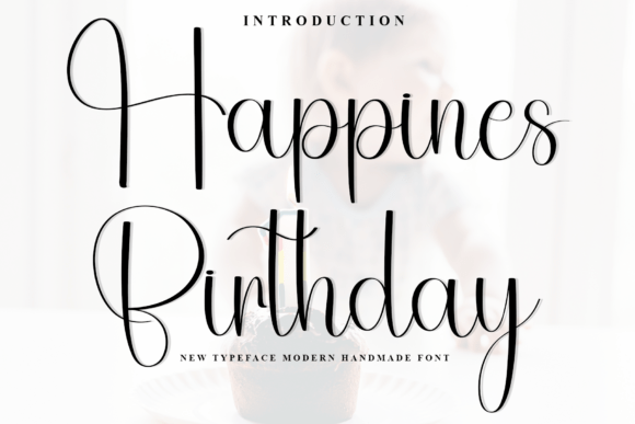 Happines Birthday Font for Web Design