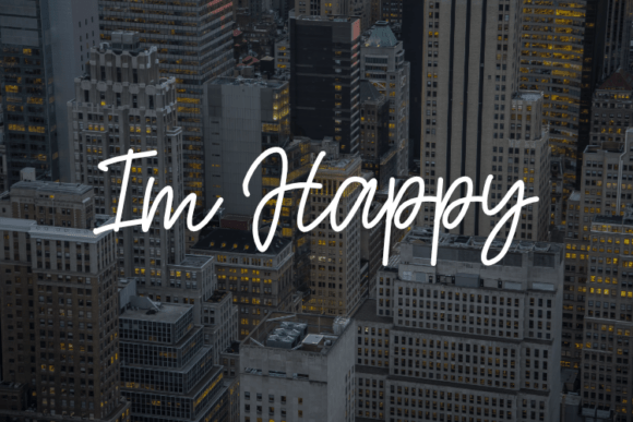 Im Happy: A Script Font for Expressive Design