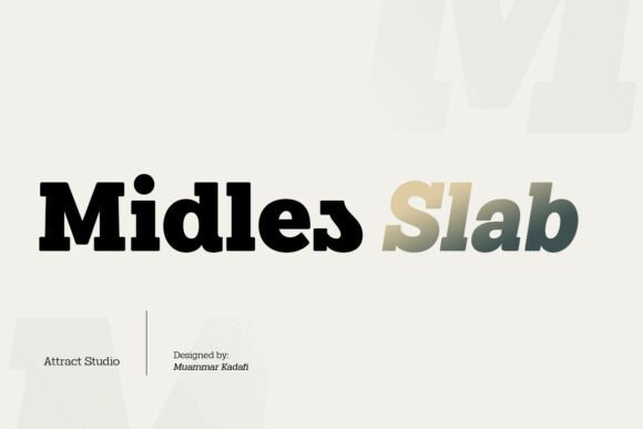 Midles Slab: A Designerβs Take on a Slab Serif Font