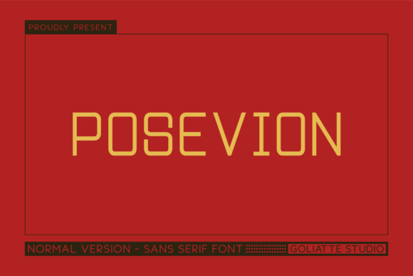 Posevion – A Modern Sans Serif Font for Your Brand