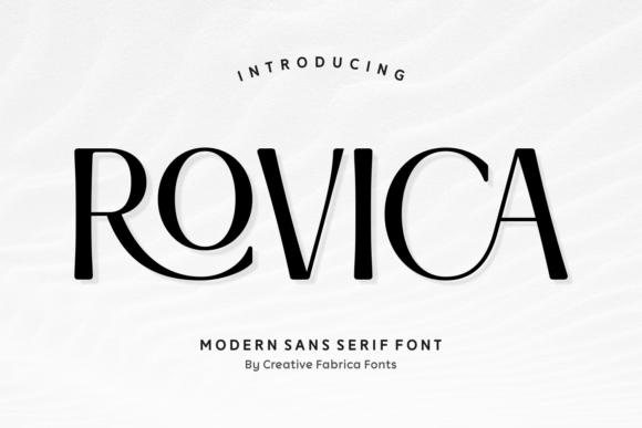 Rovica: A Modern Sans Serif Font for Professional Branding