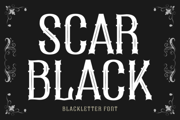 Scar Black: A Bold Blackletter Font for Digital Branding