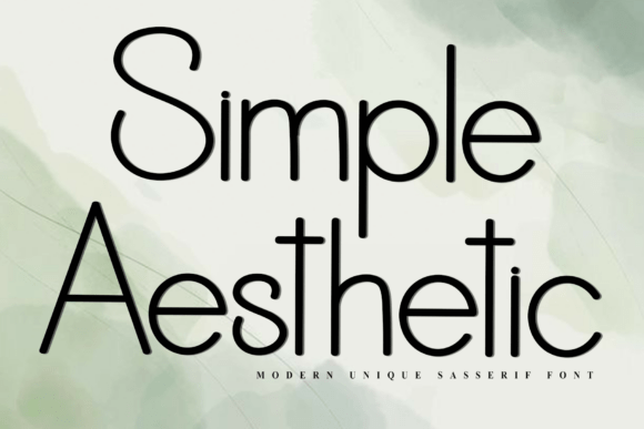 Simple Aesthetic Font for Modern Branding Projects
