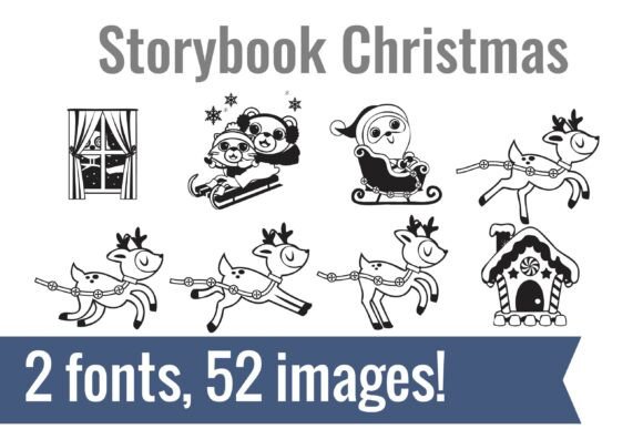 Storybook Christmas Dingbats for Branding and Design