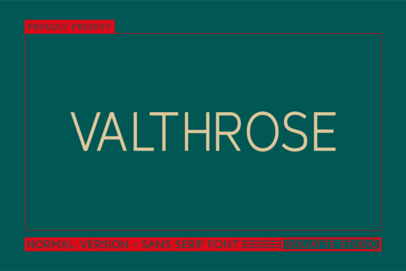 Valthrose – A Modern Sans Serif Font for Crafters