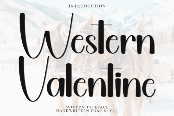 Western Valentine Font for Business Branding