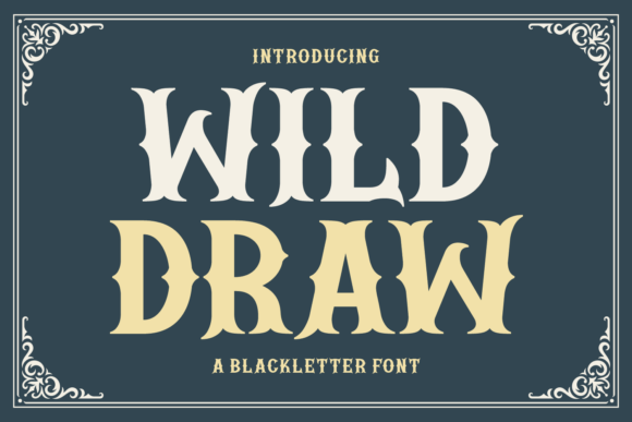 Wild Draw: A Vintage Western Font for Editorial Design