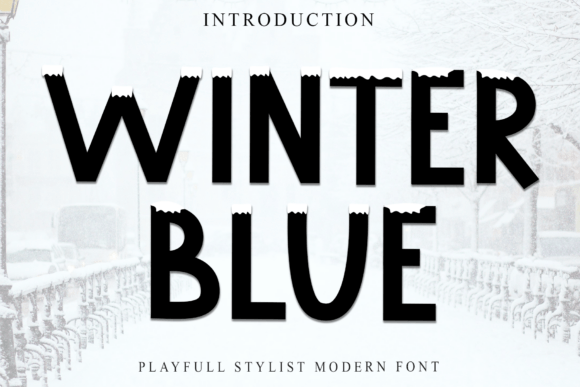 Winter Blue Font for Modern Marketing and Design