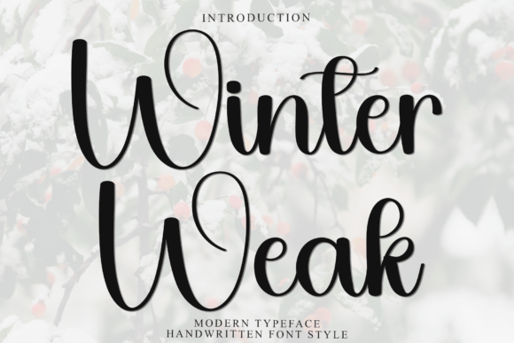 Winter Weak: A Playful Font for Seasonal Campaigns